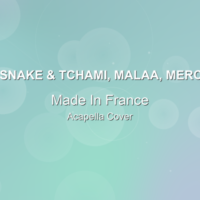 Made In France - DJ Snake & Tchami, Malaa, Mercer - Acapella CoverAcapella Covers