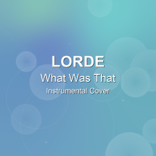 What Was That - Lorde - Instrumental Cover