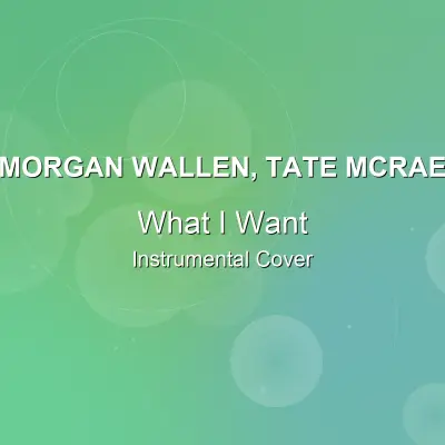 What I Want - Morgan Wallen, Tate McRae - Instrumental CoverInstrumental Covers