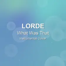 What Was That - Lorde - Instrumental Cover